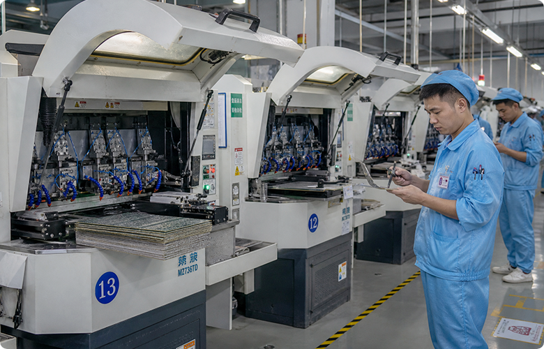 PCB drilling and fabrication line