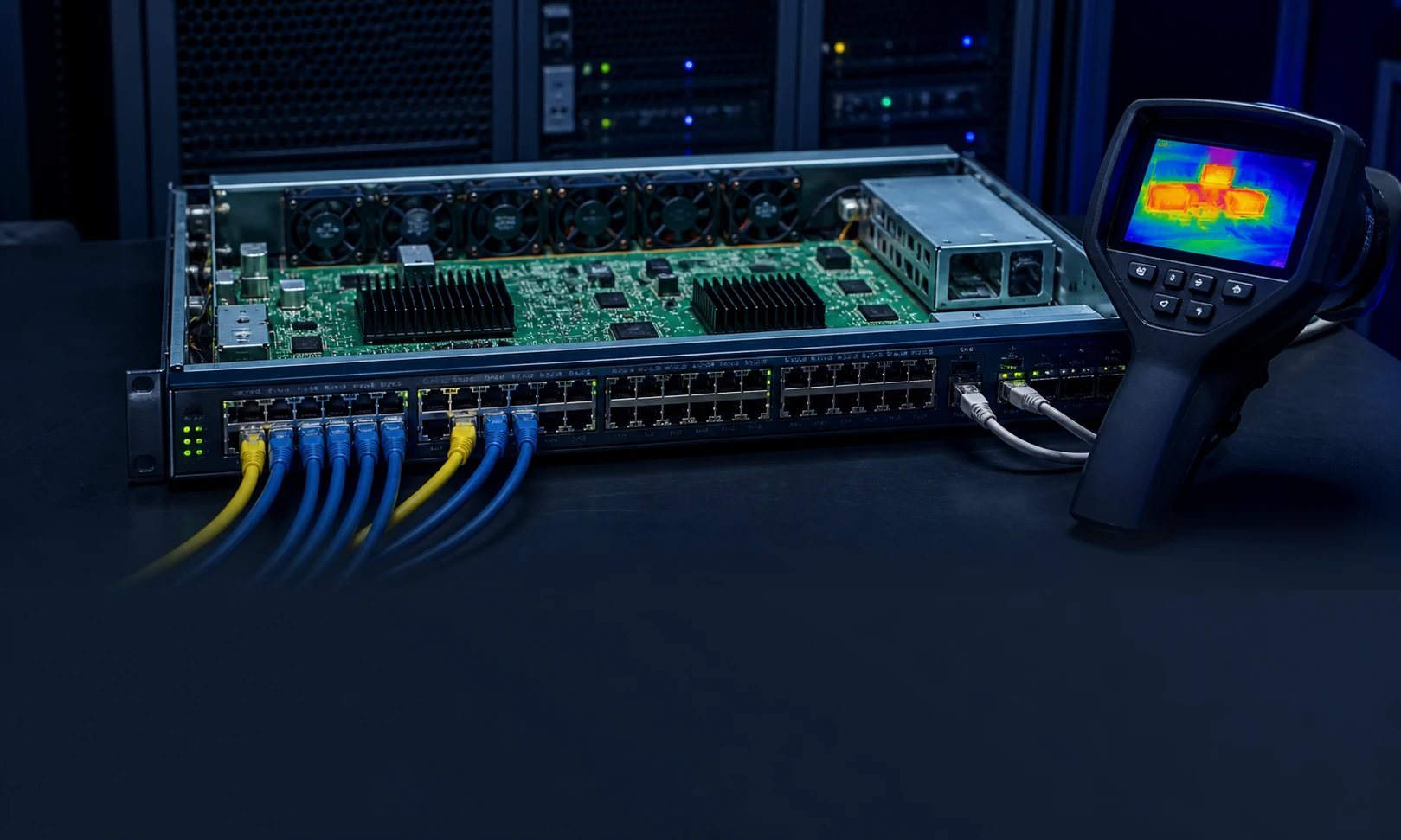 Heat Buildup During Continuous Network Operation