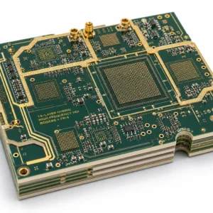 14L High-Speed Hybrid HDI PCB (Rogers + High-TG FR-4)